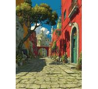 Peinture par Numero Adulte, Ville Architecture Kits de Peinture au Numéro, DIY Enfants Débutants Dessin de Pigment Acrylique Kits, Loisirs Créatifs Adultes, Pour Décoration Maison 45x60cm s0ji-397