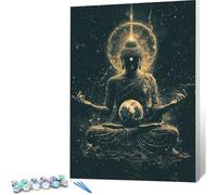 Peinture par Numero Adulte Zen DIY Oil Painting Kits on Canvas for Beginner, with Brushes and Acrylic Pigment, Paint by Numbers Enfant Rêve Loisirs Créatifs Adultes, Cadeau 90x120 (Sans Cadre) 0j-782