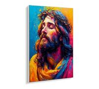 Peinture par Numéro Adultes Jésus avec Pinceaux et Acryliques Bricolage Peintures Kits, pour la Décoration Intérieure maison, Loisirs Créatifs Activité Manuelle Adultes, 30 x 40 cm (sans Cadre) t-743