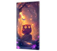 Peinture par Numéro Animal Hibou Peinture Enfant, Activité Manuelle Adulte, avec Pinceaux et Avancé Acryliques Bricolage kit Peintures, Coloriage Numerote Adulte, kit Toile Infroissable 30x60cm w-259