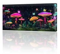 Peinture par Numéro Couleur Champignon Peinture Enfant, Activité Manuelle Adulte, avec Pinceaux et Avancé Acryliques Bricolage kit Peintures, Coloriage Numerote Adulte (Sans Cadre) 20x40cm w-76