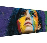 Peinture par Numero Femme Peinture Numero Enfant DéEsse DIY Kit Creatif Adulte Couleur Toile, Paint by Numbers for Adults avec Accessoires pour Décoration Murale, Cadeau 60x120cm (Avec Cadre) 4-5347