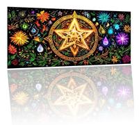 Peinture Par Numero fleur Étoile, Activité Manuelle Kit de Peinture à l'huile sur Toile Bricolage pour Enfant avec pinceaux Peintures de Dessin de Pigment Acrylique, pour Décor Cadeaux 90x180cm Y-159