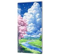 Peinture par Numéro Japon Paysage Peinture Enfant, Activité Manuelle Adulte, avec Pinceaux et Avancé Acryliques Bricolage kit Peintures, Coloriage Numerote Adulte, kit Toile Infroissable 20x40cm w-769