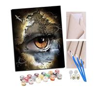 Peinture par numéro Kit pour Adultes photo {Cascade des yeux Fleurs et oiseaux 001} (6) Peint Cadeau de Peinture à l'huile de Bricolage avec Brosses et peintures acryliques Home Decor 16 x 20 Pouces