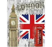 Peinture par Numero Kits Brosses et peintures acryliques - Londres Big Ben et cabine téléphonique pour Adultes Enfants Seniors Débutant Cadeau de peinture