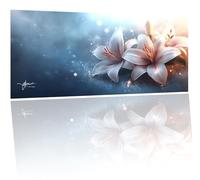 Peinture Par Numero lis Rétro, Activité Manuelle Kit de Peinture à l'huile sur Toile Bricolage pour Enfant avec pinceaux Peintures de Dessin de Pigment Acrylique, pour Décor Maison Cadeaux 35x70cm Y-3