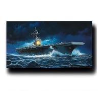 Peinture par numéro Porte-Avions - Peinture par numéro Adultes - Peinture Numero Mer sur Toile 50X100cm à l'aide de Trois Sortes Pinceaux et de Peinture Acryliques, Loisirs CréAtifs Adultes 4w-O-D