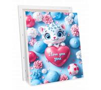 Peinture par Numéro pour Adulte Enfant, Tigre Peinture Numero Adulte Amour Paint by Numbers Kit pour Débutants, DIY Loisirs Créatifs Adultes Ldéal Comme Cadeau Décoration Intérieure 30x40 cm h-3733