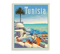 Peinture par Numero pour Enfants，Tunisie : Un Voyage À Travers L'histoire Et La Beauté，DIY Peinture à l'huile Peindre par Nombre Kits sur Toile à Faire soi-même avec Pinceaux（20x30cm）-E72