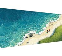 Peinture par Numero Sea Peinture Numero Enfant Homme DIY Kit Creatif Adulte Couleur Toile, Paint by Numbers for Adults avec Accessoires pour Décoration Murale, Cadeau 50x100cm (Avec Cadre) 7-NP24