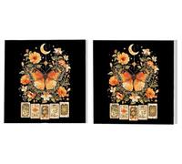 Peinture par Numéros 2 Pièces Kit, Tarot Papillons, Peinture Par Numéro Adulte, High Definition Canvas (Frameless) Peinture Acrylique Set, pour Débutants et Enfants, Loisirs Créatifs 50x50cm L5DY-714