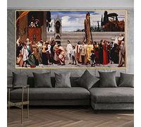 Peinture par numéros à faire soi-même pour adultes Frederic Leighton - Cimabue's Celebrated Madonna - Kits de peinture sur toile - Cadeaux d'art pour décoration d'intérieur