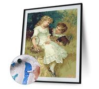 Peinture Par Numéros À Faire Soi-Même, Soeurs De L'amour, Toile Peinte À La Main, Art Numérique, Décoration De Salle Artisanale, Peinture Sans Cadre