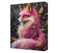 Peinture par Numéros Adulte Animal 5D Peinture Numero Enfant Toile 40x55cm avec Acryliques et Pinceaux, Activite Manuelle Adulte Kit, Loisirs Créatifs DIY Décoration Maison renard (Sans Cadre) G-97