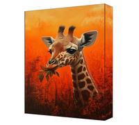 Peinture par Numéros Adulte Animal 5D Peinture Numero Enfant Toile 60x80cm avec Acryliques et Pinceaux, Activite Manuelle Adulte Kit, Loisirs Créatifs DIY Décoration Maison girafe (Sans Cadre) G-186
