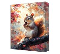 Peinture par Numéros Adulte Animal, DIY kit peinture adulte écureuil Toile 30x40cm avec Peintures Acryliques et Pinceaux, Loisirs Créatifs pour Adultes et Enfants, Décoration Murale et Cadeau G-171