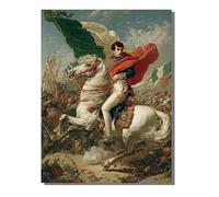 Peinture par Numéros Adulte Chevalier, Débutants DIY Kit Peinture Numero avec Cadre NapoléOn, Loisirs CréAtifs d'art, avec 3 Pinceaux e Acryliques, Décoration Maison Cadeau 50 x 70 cm ZBSDK184