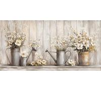 Peinture par Numéros Adulte Fleur, Bricolage Loisirs Créatifs Adultes Peinture Numero Arrosoir, Numero d'Art Enfant Loisirs, Acryliques avec Peintures et Pinceaux,Tableau Decoration Murale,30X60CM