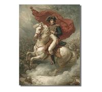 Peinture par Numéros Adulte Guerre, Débutants DIY Kit Peinture Numero avec Cadre NapoléOn, Artisanat Loisirs CréAtifs d'art, avec 3 Pinceaux e Acryliques, Décoration Maison Cadeau 100x135cm ZBSDK185