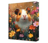 Peinture par Numéros Adulte Hamster 5D Peinture Numero Enfant Toile 20x30cm avec Acryliques et Pinceaux, Activite Manuelle Adulte Kit, Loisirs Créatifs DIY Décoration Maison fleurs (Sans Cadre) G-24