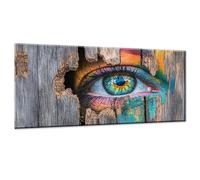 Peinture par Numéros Adulte Œil Loisirs Créatifs Adultes Rêve, DIY Peinture Acrylique pour Adultes Enfants Débutants Facile sur Toile 50x100cm avec Peintures et Pinceaux, Decoration Maison w0-792