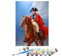 Peinture par Numéros Adulte NapoléOn Cheval, Débutants DIY Kit Peinture Numero, Adultes Artisanat pour Loisirs CréAtifs d'art, avec Pinceaux Acryliques, Décoration Maison Cadeau 100x135cm BJHWK713