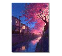 Peinture par Numéros Adulte Ville, Débutants DIY Kit Peinture Numero avec Cadre Ciel éToilé, Artisanat Loisirs CréAtifs d'art, avec 3 Pinceaux e Acryliques, Décoration Maison Cadeau 100x135cm ZBSDK343