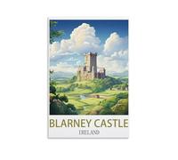 Peinture par Numéros Affiches du château de Blarney en Irlande DIY Paysage Paint by Numbers,Peintures à l'huile Kit,Bricolage Painting Acrylique pour Décoration Maison 20x30cm