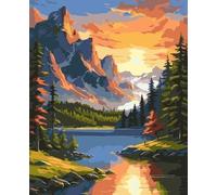 Peinture par numéros - Aurore dans les montagnes 40x50cm