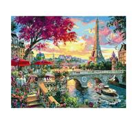 Peinture par numéros avec cadre Images pour la peinture - France, Wonderful Paris 40x50 cm