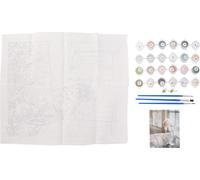 Peinture par numéros avec pinceau pigment acrylique DIY kits de peinture à l'huile pour adultes enfants débutants 40x50 cm