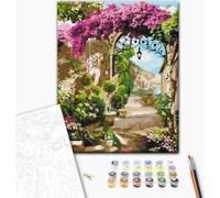 Peinture par numéros BRUSHME 40x50 cm Arche de fleurs