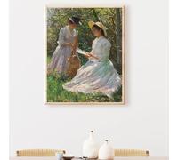 Peinture par Numéros DIY Kit 50 x 70 cm pour Adultes Enfants -sans Prairie femme DIY Peinture à l'huile par Numéros sur Toile Artisanat avec Pinceaux Paint Acryliques Décoration Cadeau PjY3596 5-N