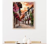 Peinture par Numéros DIY Kit 60x90 cm pour Adultes Enfants -sans Usine fleur DIY Peinture à l'huile par Numéros sur Toile Artisanat avec Pinceaux Paint Acryliques Décoration Cadeau PjY1420 P-D