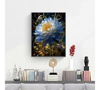 Peinture par Numéros DIY Kit pour Adultes Enfants Fleurs Fleur DIY Peinture à l'huile par Numéros sur Toile Artisanat avec Pinceaux Painting Acryliques Décoration Cadeau 60 x 90 cm PjY5562 5-1