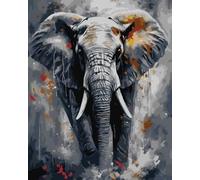 Peinture par numéros - Eléphant majestueux 40x50cm