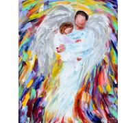 Peinture par numéros Étreinte de l'ange M991975