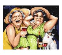 Peinture par numéros - Grand-mères en vacances 40x50