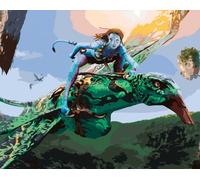 Peinture par numéros Images à peindre - Neytiri et Seze Avatar 50x40 cm