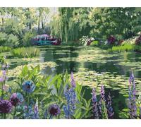 Peinture par numéros Images pour la peinture - Le jardin de Monet à Giverny 50x40 cm
