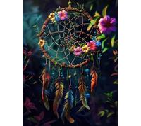 Peinture par Numéros Kit Adultes, La chasse aux fleurs dreamsnet Pinceaux et Pigment Peintures Acryliques pour, Design Décoratif Pour la Maison par et Cadeaux, Sans Cadre 50x70cm D5SS-511