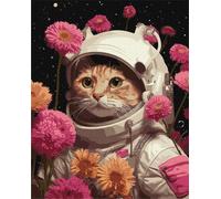 Peinture par numéros - Le voyage du chat 40x50cm