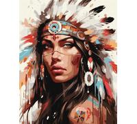 Peinture par numéros - Légende d'une tribu 40x50cm