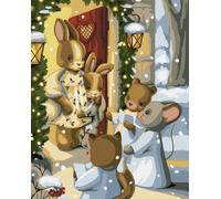 Peinture par numéros - Magie des chants de Noël 40x50cm