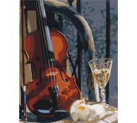 Peinture par numéros Nature morte avec instruments de musique