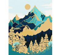 Peinture par numéros - Paysage de montagne 40x50cm