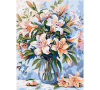 Peinture par numéros - Poème floral 30x40cm