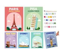 Peinture Par Numéros Pour 6 Pièces Jouet D'Activité Coloriage En DIY