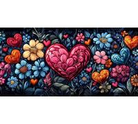 Peinture par Numéros pour Adulte Amour DIY Peinture Numero d'art Acrylique Adulte Débutants 60x120cm Plante Numéro d'Art Kit Peinture par Décoration Cadeaux Femme Pour La Maison (sans Cadre) J0L-838